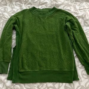 green sweatshirt from aerie
